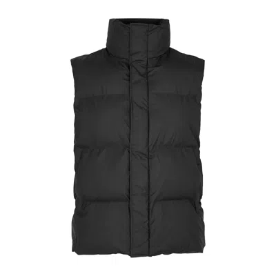 Rains Black Quilted Rubberised Gilet