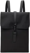 Rains Mini Rectangular Backpack Adjustable Straps In 01 Black