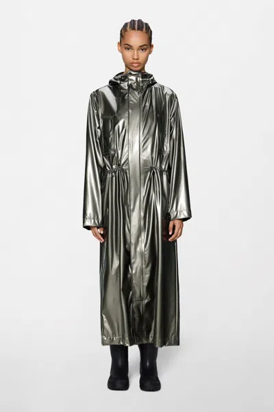 Rains Bold Longest Jacket In Green