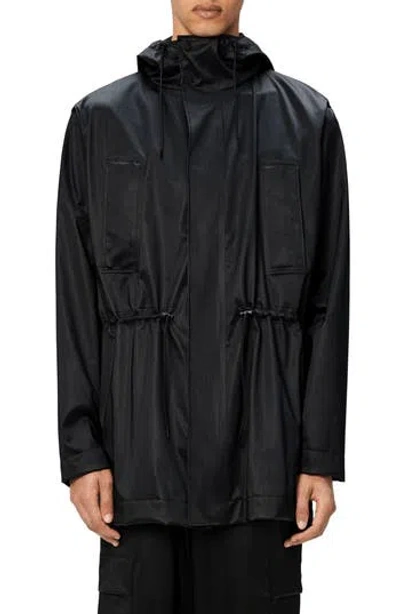 Rains Bold Waterproof Raincoat In Black