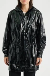 Rains Bold Waterproof Raincoat In Black