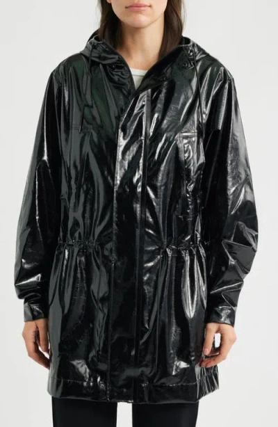 Rains Bold Waterproof Raincoat In Black