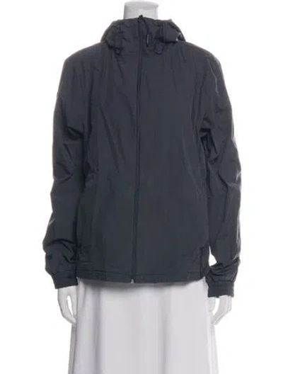 Pre-owned Rains Bomber Jacket In Blue