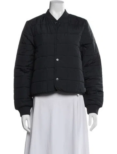 Pre-owned Rains Bomber Jacket In Gray