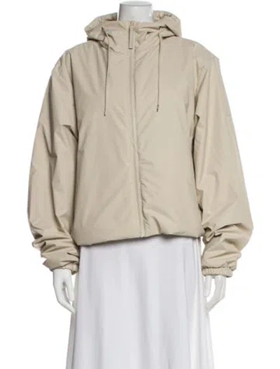 Pre-owned Rains Bomber Jacket In Neutral