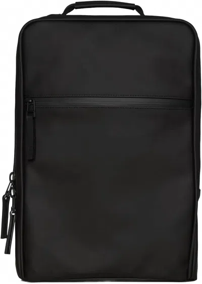 Rains Book Backpack Bag In Black