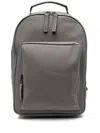 Rains Book Debossed-logo Backpack In Grey