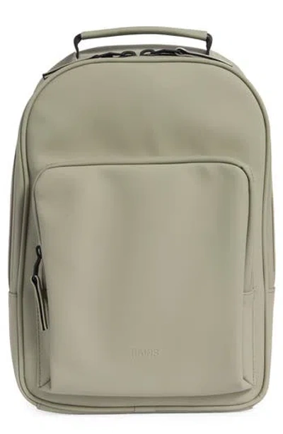 Rains Book Faux Leather Daypack In Sand