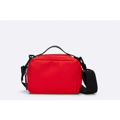 Rains Box Bag Micro Bag Red In Black