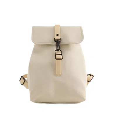 Rains Bucket Backpack - Synthetic - White In Neutrals