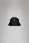 Rains Bucket Hat Ripstop In Black
