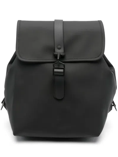 Rains Bucket Waterproof Backpack In Black