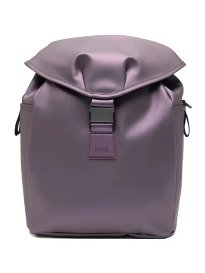 Rains Buckle-fastening Drawstring Backpack In Purple