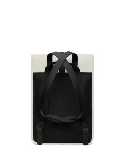 Rains Buckle-fastening Flap Backpack In Black