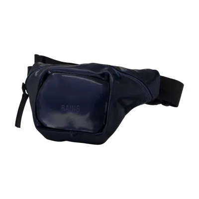 Rains Bum Bag Micro W3 Belt Bag In Blue