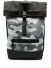 Rains Camouflage-print Textured Backpack In Black