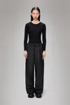 Rains Cargo Rain Pants Wide In Black