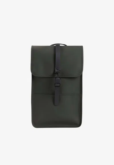Rains Classic Waterproof Backpack In Dark Green