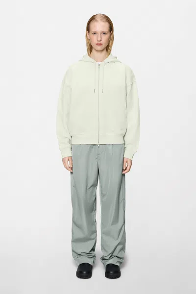 Rains Classic Zip Hoodie In Green