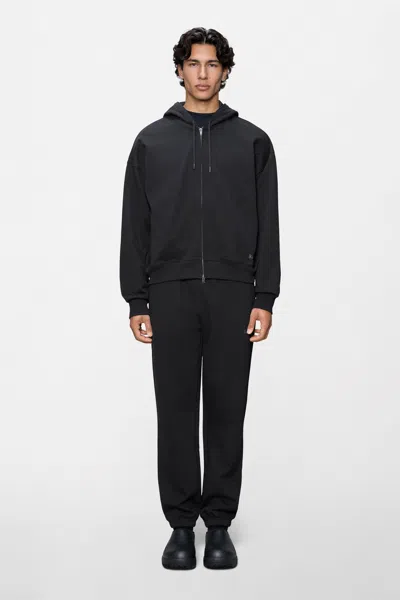 Rains Classic Zip Hoodie Splash 3d In Black