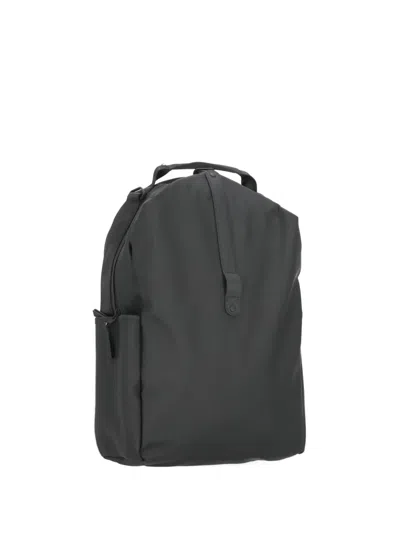 Rains Clip Front Backpack In Black
