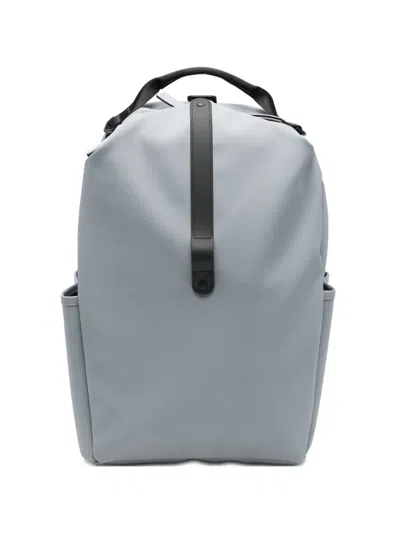 Rains Clip Front Matte Backpack In Black