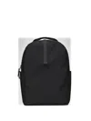 Rains Waterproof Clip Front Backpack In Black