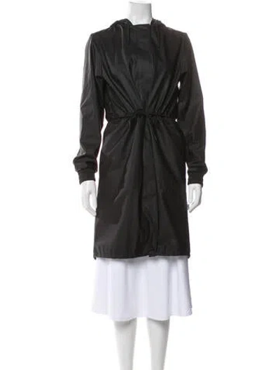 Pre-owned Rains Coat In Gray