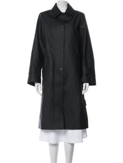Pre-owned Rains Coat In Gray