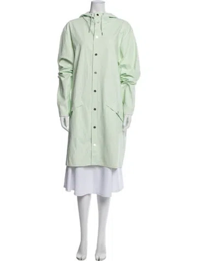 Pre-owned Rains Coat In Green