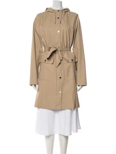 Pre-owned Rains Coat In Neutral
