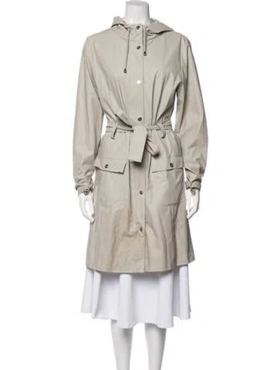 Pre-owned Rains Coat In Neutrals