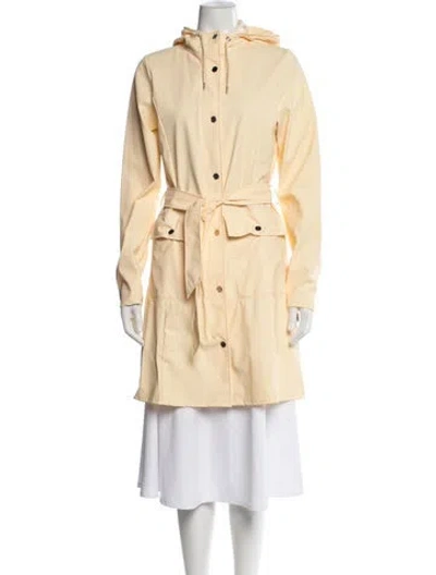 Pre-owned Rains Coat In Neutrals
