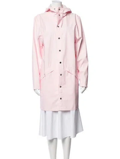 Pre-owned Rains Coat In Pink