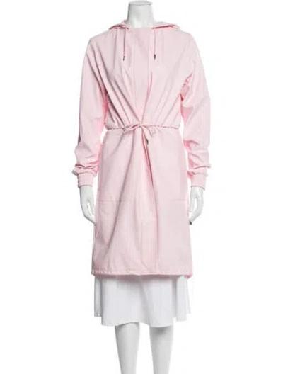 Pre-owned Rains Coat In Pink