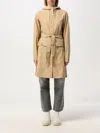 Rains A-line Longer With Jacket In Sand In Beige