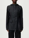 Rains Coat  Woman Color Black In Black