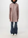 Rains A-line W Hooded Rubberised Jacket In Pink