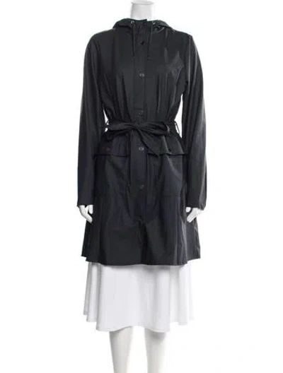 Pre-owned Rains Coat W/ Tags In Blue