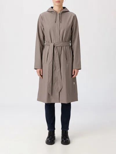 Rains Coat Woman Color Grey