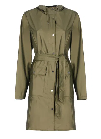 Rains Coats In Green