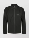 Rains Collared Front Pocket Jacket In Black