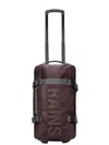 Rains Compact Travel Bag With Telescopic Handle In Black
