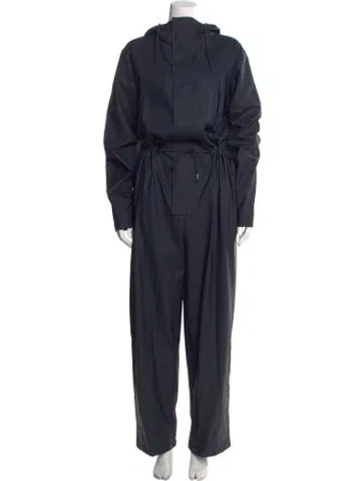 Pre-owned Rains Crew Neck Jumpsuit W/ Tags In Blue