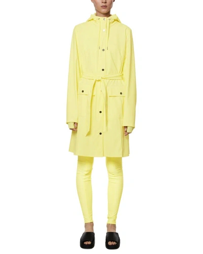 Rains Curve Jacket In Yellow