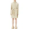 Rains Curve Hooded Belted Waterproof Jacket