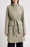 Rains Curve Waterproof Belted Jacket