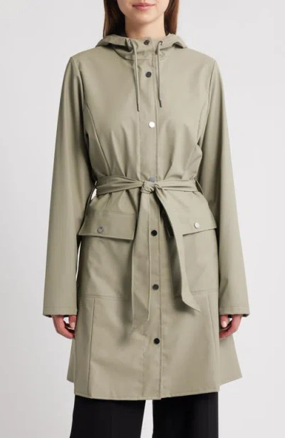 Rains Curve Waterproof Belted Jacket