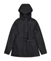 Rains Curve Waterproof Jacket In Black