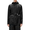 Rains Curve Waterproof Rain Jacket In Black